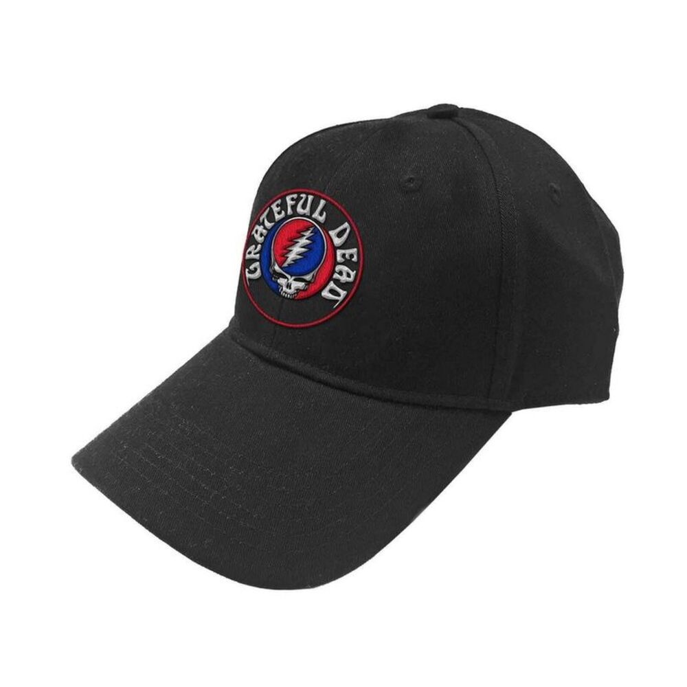 Grateful Dead Unisex Adult Steal Your Face Logo Baseball Cap / Black